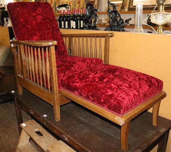 Edwardian adjustable easy chair